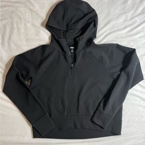DSG Black Front-Zip Hoodie with Hood